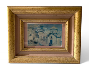 MARTIROS SARYAN landscape CHURCH KARMRAVOR OF VII CENTURY Post-Impressionist main view MARTIROS SARYAN landscape CHURCH KARMRAVOR OF VII CENTURY Post-Impressionist main view