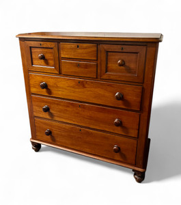 Antique Colonial cedar 7 seven drawers chest 1880's AUSTRALIA main view Antique Colonial cedar 7 seven drawers chest 1880's AUSTRALIA main view