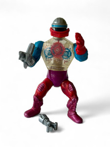 Vintage MOTU HE-MAN: MASTERS OF THE UNIVERSE Roboto action figure 1984 HONG KONG main view Vintage MOTU HE-MAN: MASTERS OF THE UNIVERSE Roboto action figure 1984 HONG KONG main view