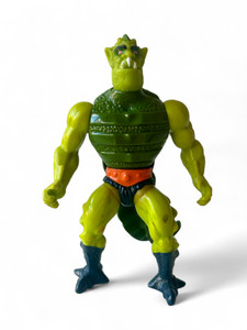 Vintage MOTU HE-MAN: MASTERS OF THE UNIVERSE Whiplash action figure 1983 HONG KONG main view Vintage MOTU HE-MAN: MASTERS OF THE UNIVERSE Whiplash action figure 1983 HONG KONG main view