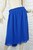 GRACE HILL electric blue asymmetrical high-low drop hem midi skirt size 20 BNWT front view