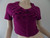 REVIEW AUSTRALIA purple fold pleated short sleeve knit cardigan size XS BNWT