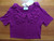 REVIEW AUSTRALIA purple fold pleated short sleeve knit cardigan size XS BNWT
