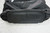 MORRESSEY black 100% leather ruffle frill medium shoulder bag EUC bottom view