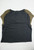 SPORTSGIRL black galaxy gold beaded shoulder Cut And Sew t-shirt size M BNWT back view