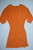 FUJINELLA orange 100% silk Fujois draped tunic dress size 8 BNWT front view