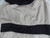 KATHERINE taupe black trim grecian style formal dress size 8 GUC close up view