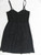 ONE TEASPOON black suede Black Kiss baby doll flared mini dress size 8 EUC back view