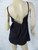 ONE TEASPOON black suede Black Kiss baby doll flared mini dress size 8 EUC back view