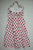 STOP STARING! white red polka dot print retro vintage 1950's halter neck dress size XL BNWT front view