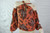 MINKPINK orange rust henna paisley print off-shoulder blouse top size XS BNWT front view