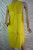 WITCHERY zesty fluro yellow overlay sleeveless A-line cocktail dress size 14 BWNT back view