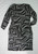BASQUE green black white geometric print juxtapose wrap front dress size 12 BNWT back view