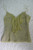 WISH THE LABEL yellow grey 100% silk animal ruffled camisole top size 10 EUC front view
