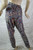 GRAB INDUSTRIES blue multi-coloured paisey casual pants size 14 EUC back view