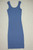 PORTMANS blue white striped sleeveless stretch maxi tank dress size 6 BNWT back view