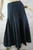 DINO VALIANO dark blue pleated wool blend skirt size 38 vintage 1980's EVC front view
