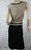 TRENT NATHAN black brown two-tone sleeveless straight pencil dress size M BNWT back view