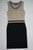 TRENT NATHAN black brown two-tone sleeveless straight pencil dress size M BNWT front view
