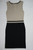 TRENT NATHAN black brown two-tone sleeveless straight pencil dress size M BNWT back view