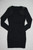 KOOKAÏ black mesh long sleeve body con dress size 1/10AU BNWT back view