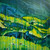 Modern contemporary acrylic painting on board "Golden Hills” by David Calleja close up view 3