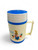 Vintage blue fuzzy rabbit family thermos plastic stainless steel 1980's AMERICA main view Vintage blue fuzzy rabbit family thermos plastic stainless steel 1980's AMERICA main view