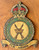 Vintage ROYAL AIR FORCE RAF WW2 marksman shooting military shield 1930's EVC close up view