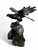 Antique Japanese Meiji cast iron bronzed eagle sculpture statue 1900's JAPAN side view Antique Japanese Meiji cast iron bronzed eagle sculpture statue 1900's JAPAN side view