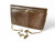 Vintage DOPHEN lizardskin reptile bag clutch brown handmade 1970's HONG KONG main view Vintage DOPHEN lizardskin reptile bag clutch brown handmade 1970's HONG KONG main view