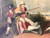 Antique ENTHUSIASTIC SPORTSMAN oil painting ROBERT WILLIAM BUSS att 1850's close up view