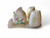Vintage CARLTON WARE salt & pepper shakers MORNING GLORY cruet 1940's ENGLAND main view