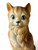 Vintage cat Persian ceramic porcelain sculpture statue figure 1980's AMERICA close up view