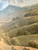 Vintage MOUNTAIN landscape painting signed STEPHEN LAKE 1970's AUSTRALIA close up view