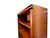 Vintage BURGESS teak open bookcase drawers mid-century modern 1970's AUSTRALIA close up top view