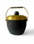 Vintage NOVO INDUSTRIES black gold anodised textured ice bucket 1960's AUSTRALIA front view