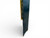 Vintage English fox hunt black lacquered four-panel folding screen room divider close up back bottom view 3