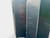 Vintage English fox hunt black lacquered four-panel folding screen room divider close up back view