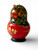 Vintage Russian nesting doll ladybug strawberries babushka X5 2000's RUSSIA back view
