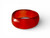 Vintage DINOSAUR DESIGNS red orange chunky resin translucent bangle AUSTRALIA