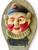 Antique KORNIES breakfast cereal clown clapper noise maker paddle 1920's GERMANY close up view