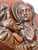 Vintage Virgin Mary Jesus Madonna & Child copper sculpture plaque 1950's ITALY close up view