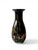 Vintage MURANO VEART black aventurine copper NASON art glass vase 1970's ITALY back view