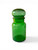 Vintage green glass apothecary jar bubble lid storage handpainted 1960's BELGIUM front view