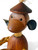 Vintage ENESCO monkey teak wooden rope toothpick holder figurine 1960's TAIWAN close up view