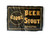 Antique GLOBE BREWING COMPANY pressed tin sign beer stout 1915-1949 AUSTRALIA main view