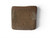 Vintage brown geometric relief brutalist stoneware pottery vase 1960's AUSTRALIA bottom view