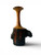 Vintage live raw edge wooden bud vase bark hand turned organic 1970's AUSTRALIA front view
