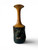 Vintage live raw edge wooden bud vase bark hand turned organic 1970's AUSTRALIA side view