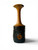 Vintage live raw edge wooden bud vase bark hand turned organic 1970's AUSTRALIA side view